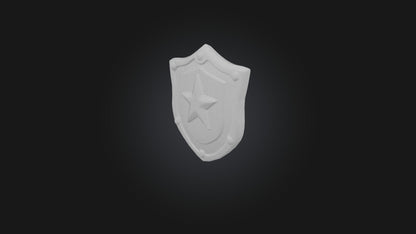 Cartoon Shield 3D model