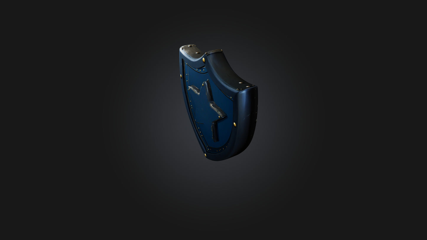 Cartoon Shield 3D model