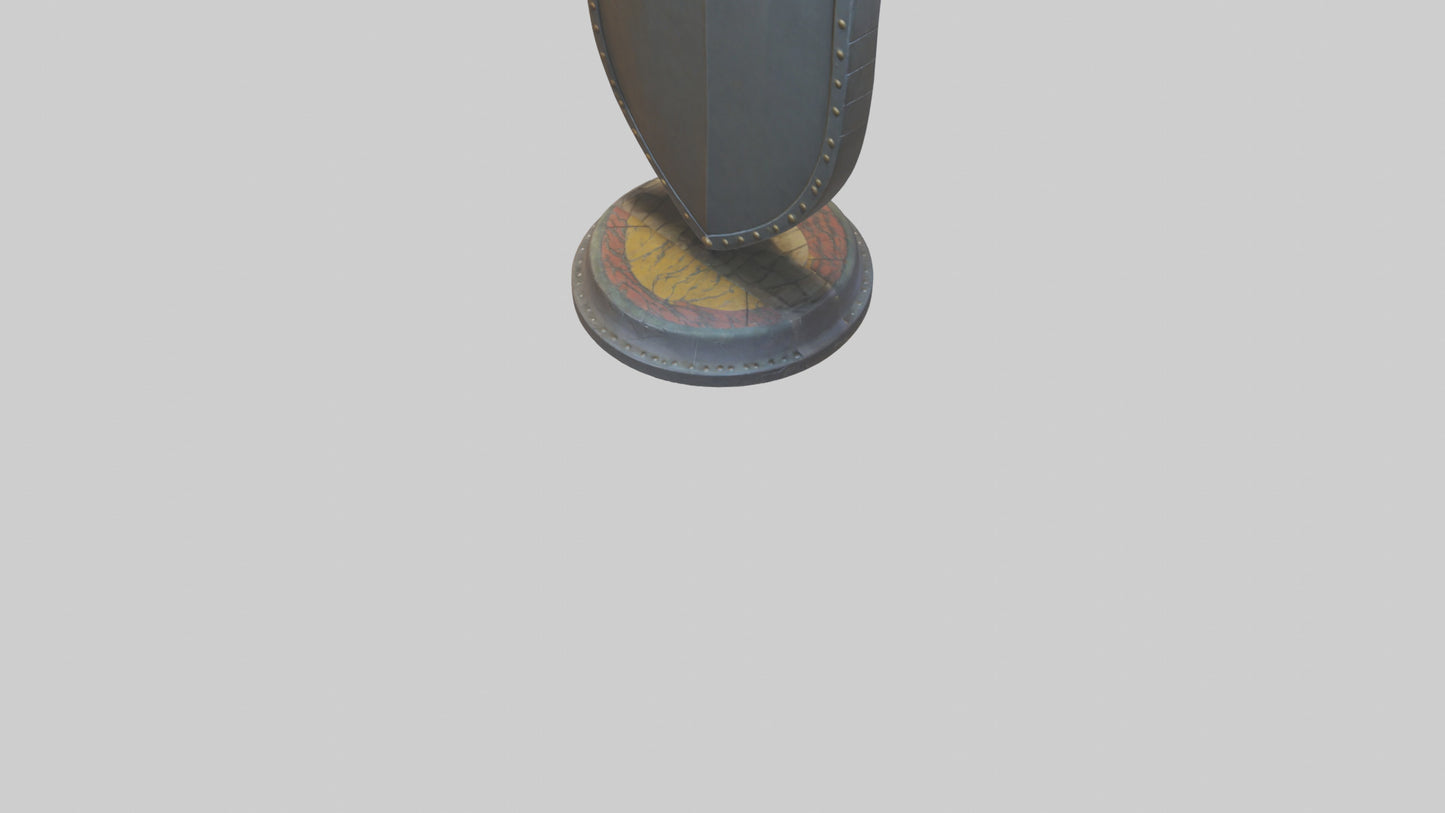 Cartoon Shield model 3D model