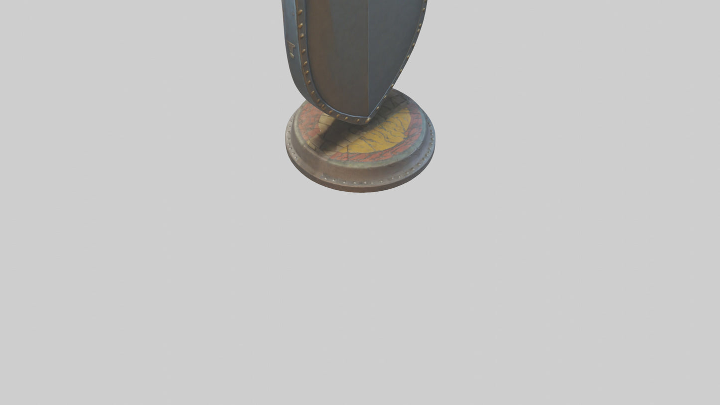 Cartoon Shield model 3D model