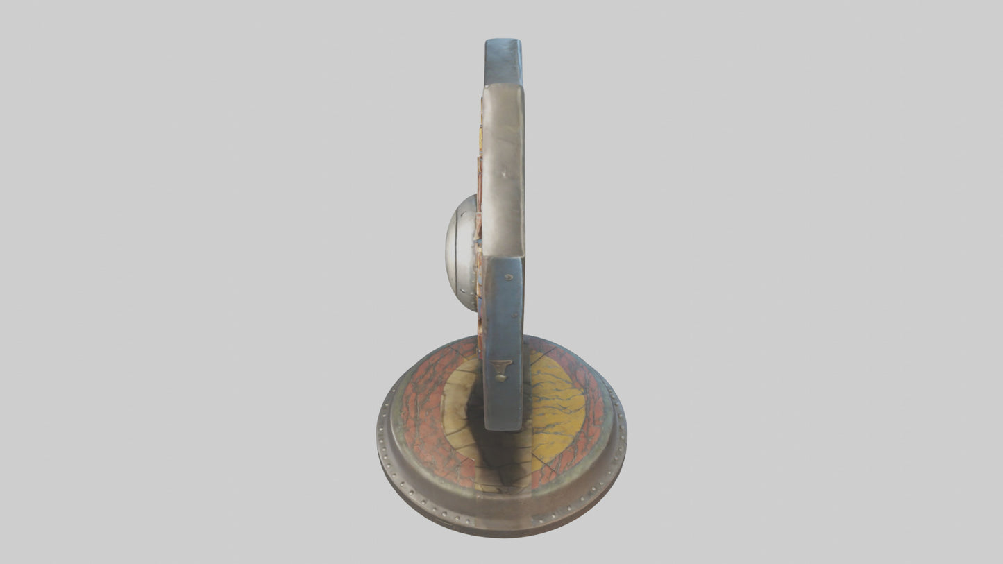 Cartoon Shield model 3D model