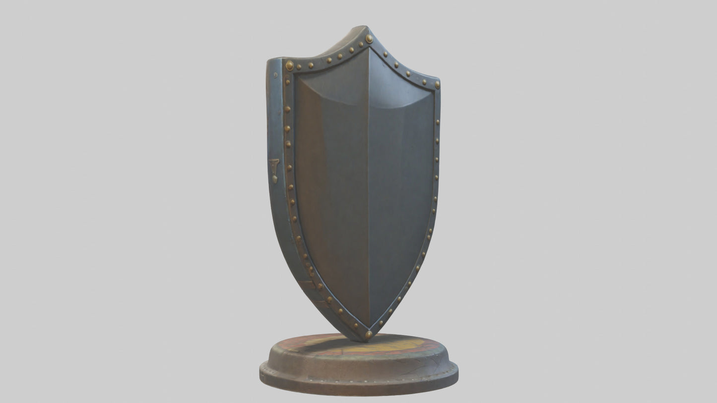 Cartoon Shield model 3D model