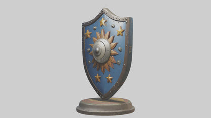 Cartoon Shield model 3D model