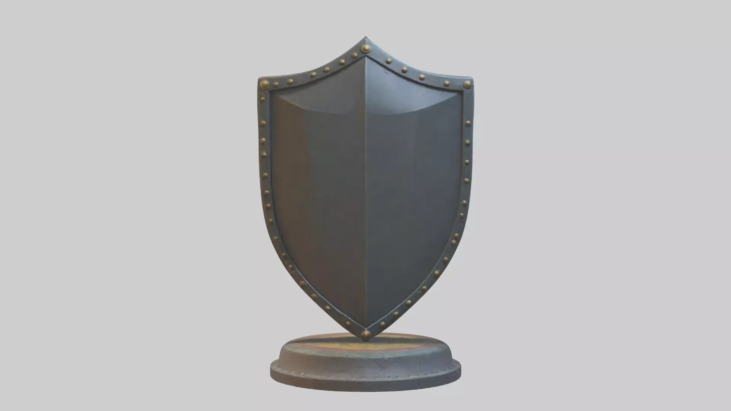Cartoon Shield model 3D model