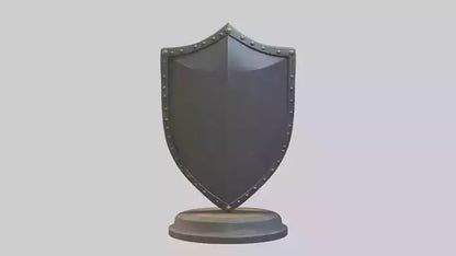 Cartoon Shield model 3D model
