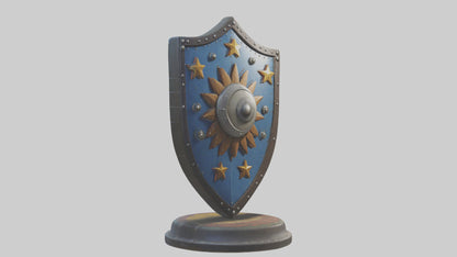 Cartoon Shield model 3D model