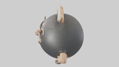 Cartoon Shot Put model 3D model