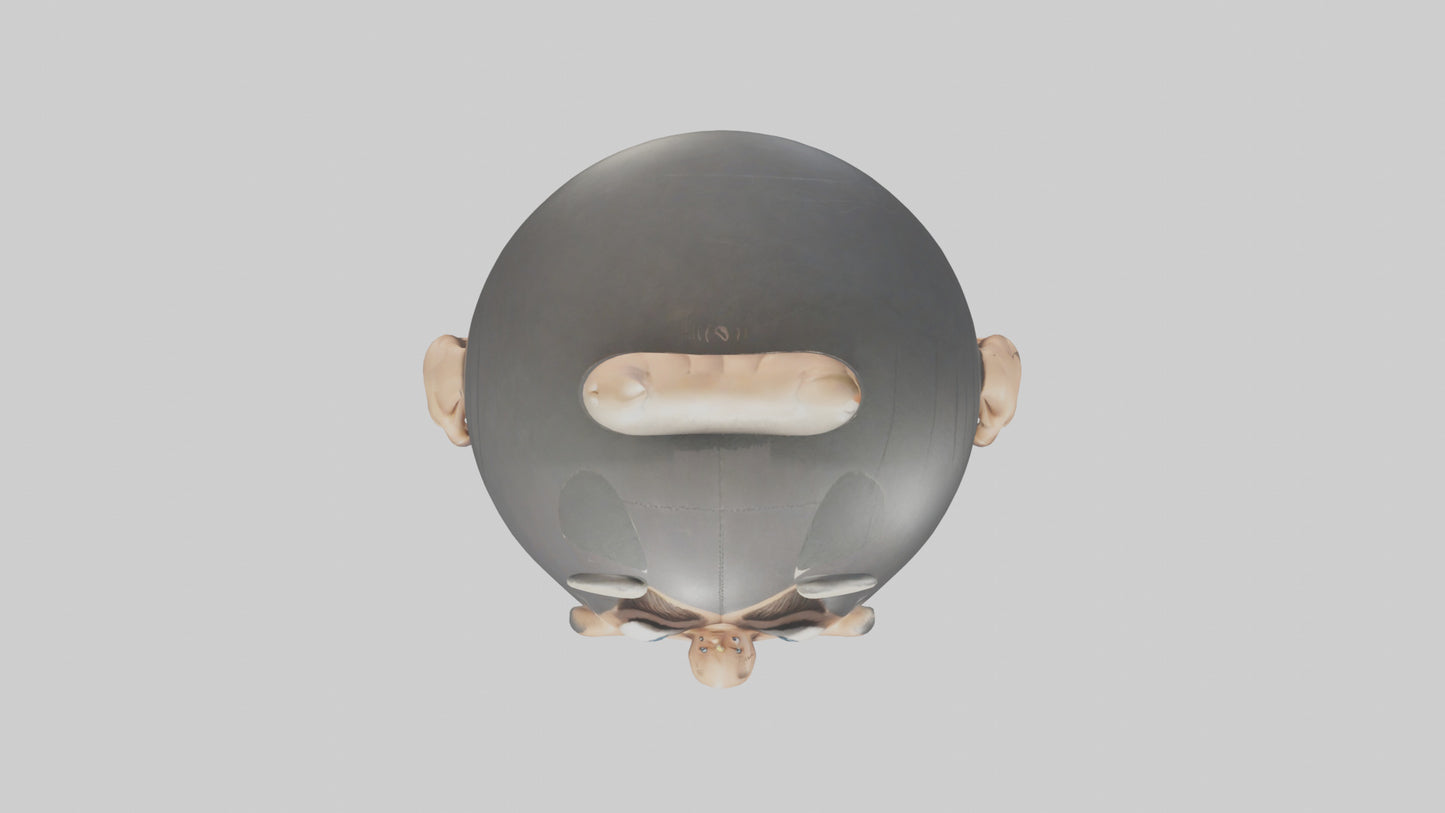 Cartoon Shot Put model 3D model