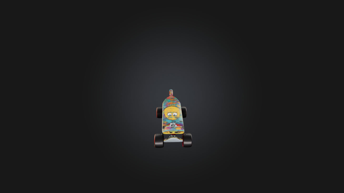 Cartoon Skateboard 3D model