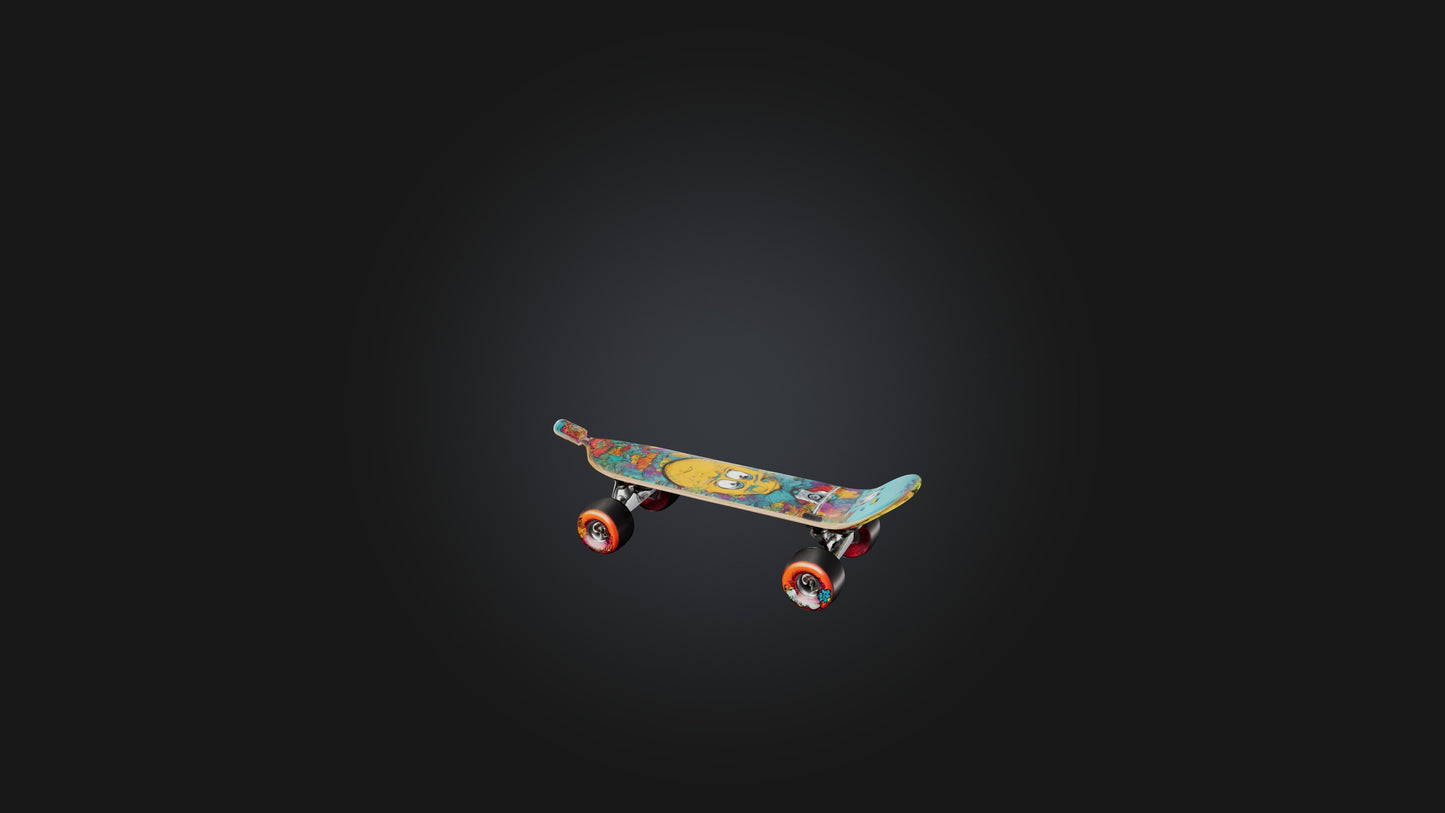 Cartoon Skateboard 3D model