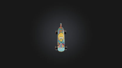 Cartoon Skateboard 3D model