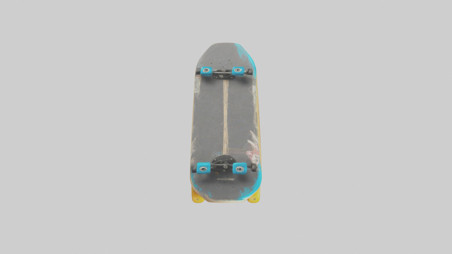 Cartoon Skateboard model 3D model