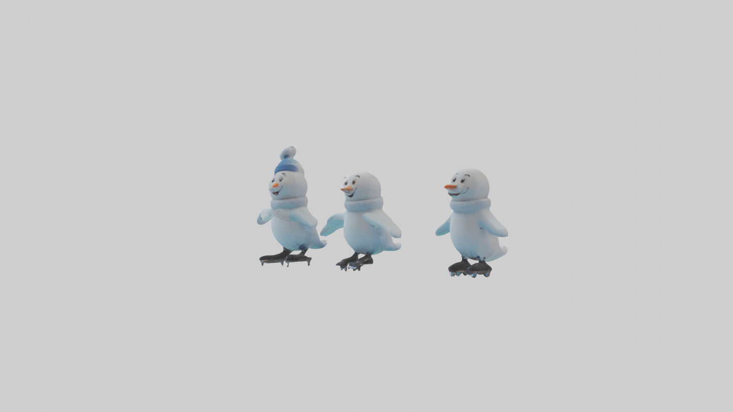 Cartoon Skating Rink model 3D model