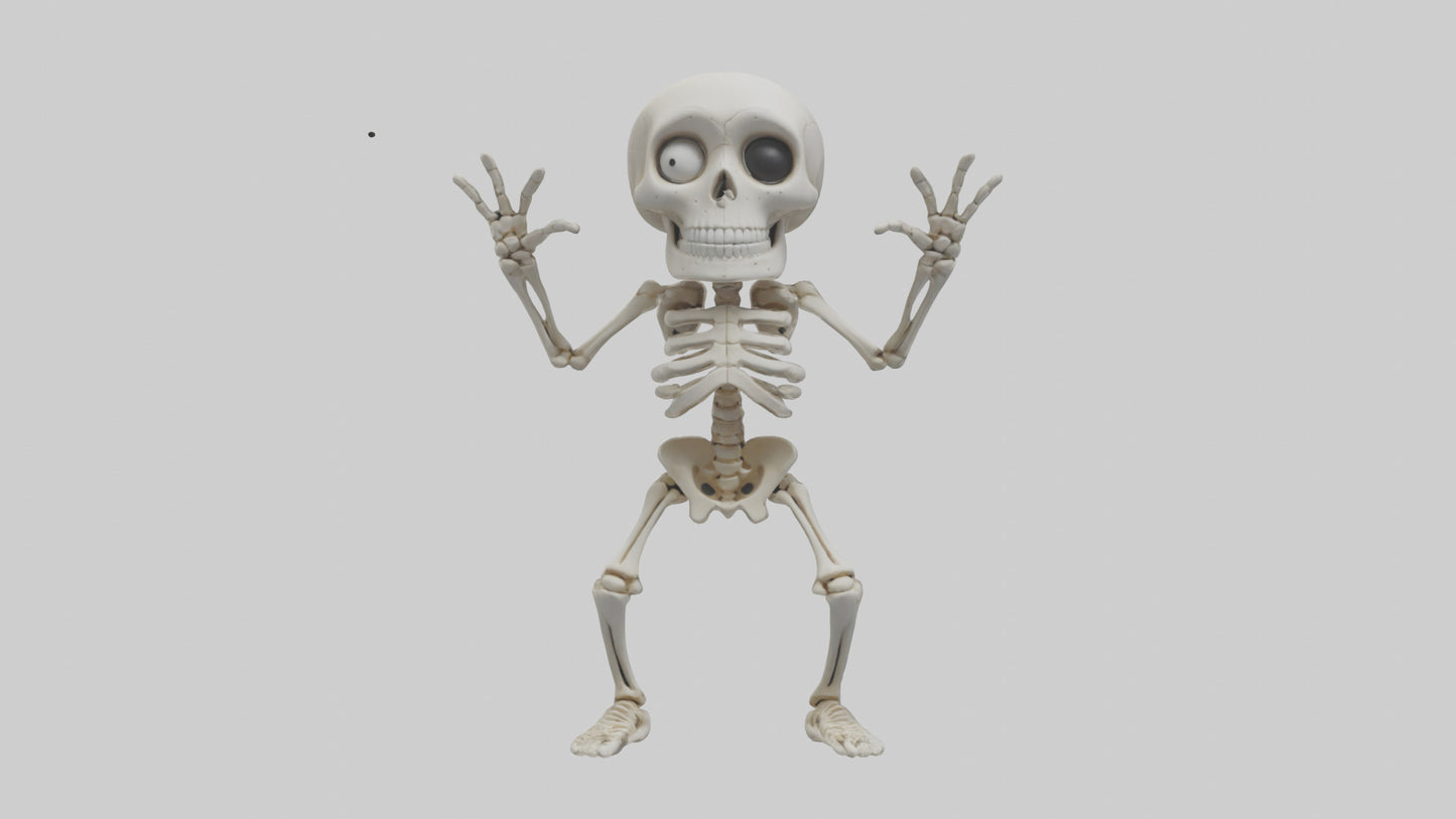 Cartoon Skeleton model 3D model