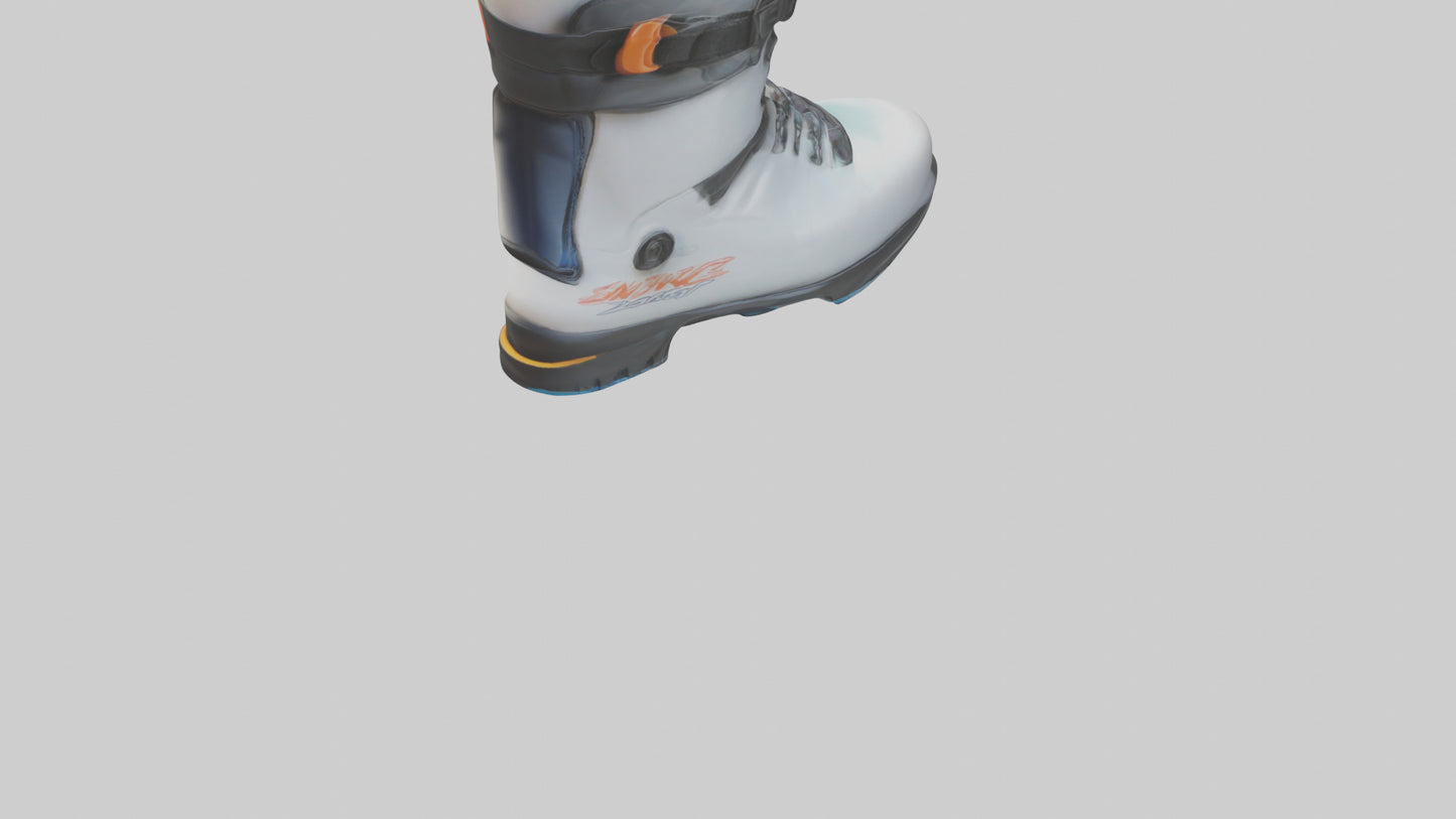 Cartoon Ski Boot model 3D model