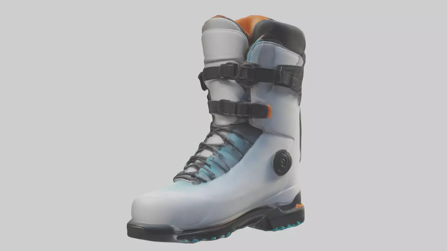 Cartoon Ski Boot model 3D model