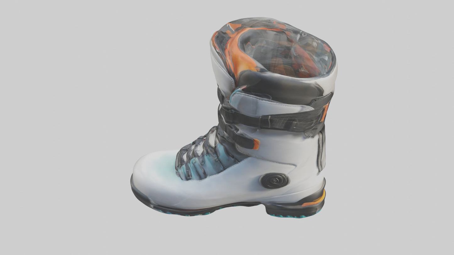 Cartoon Ski Boot model 3D model