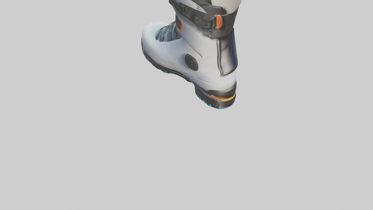 Cartoon Ski Boot model 3D model