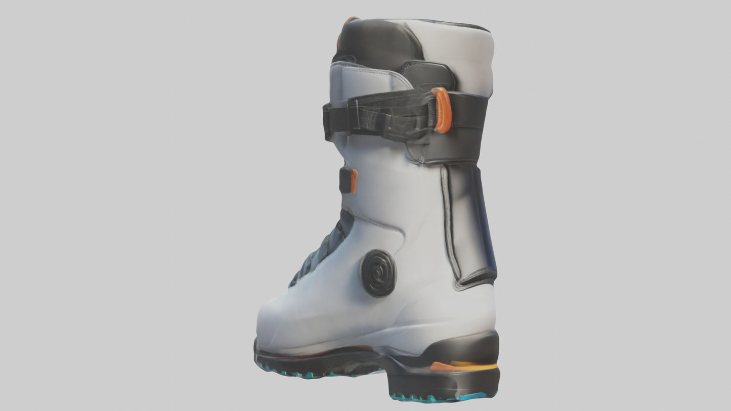 Cartoon Ski Boot model 3D model