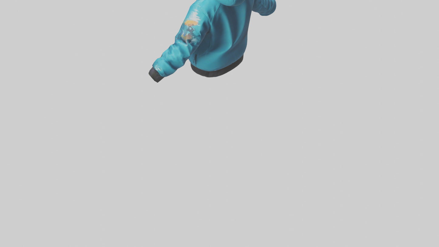 Cartoon Ski Jacket model 3D model