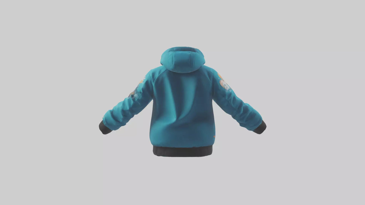 Cartoon Ski Jacket model 3D model