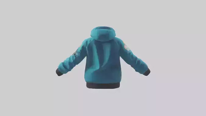 Cartoon Ski Jacket model 3D model