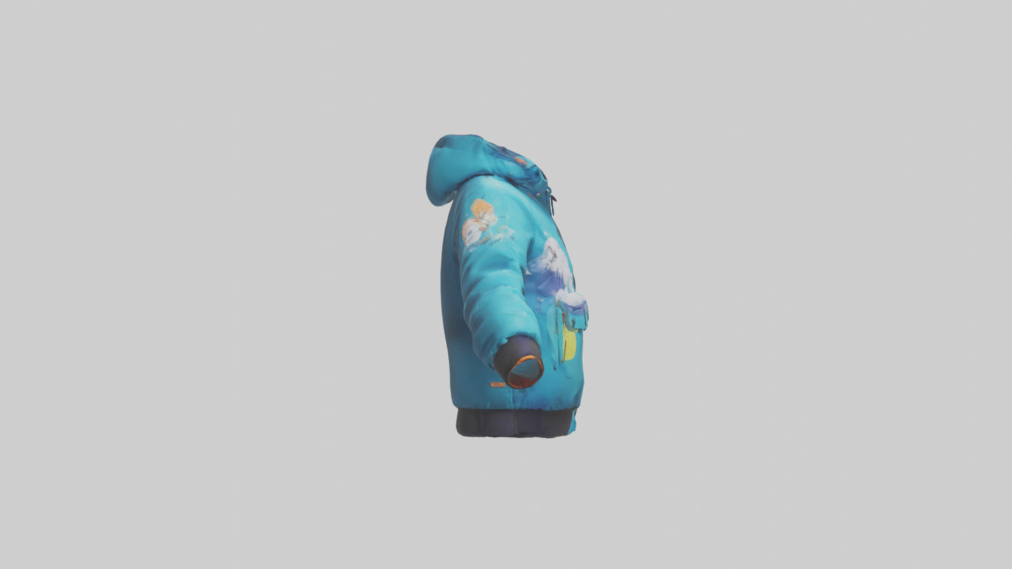 Cartoon Ski Jacket model 3D model
