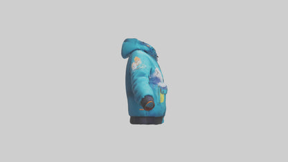 Cartoon Ski Jacket model 3D model