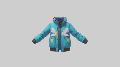 Cartoon Ski Jacket model 3D model