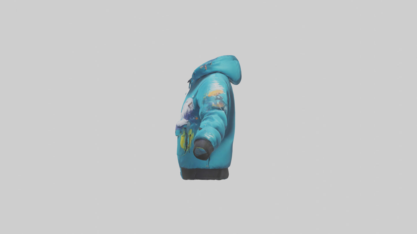 Cartoon Ski Jacket model 3D model