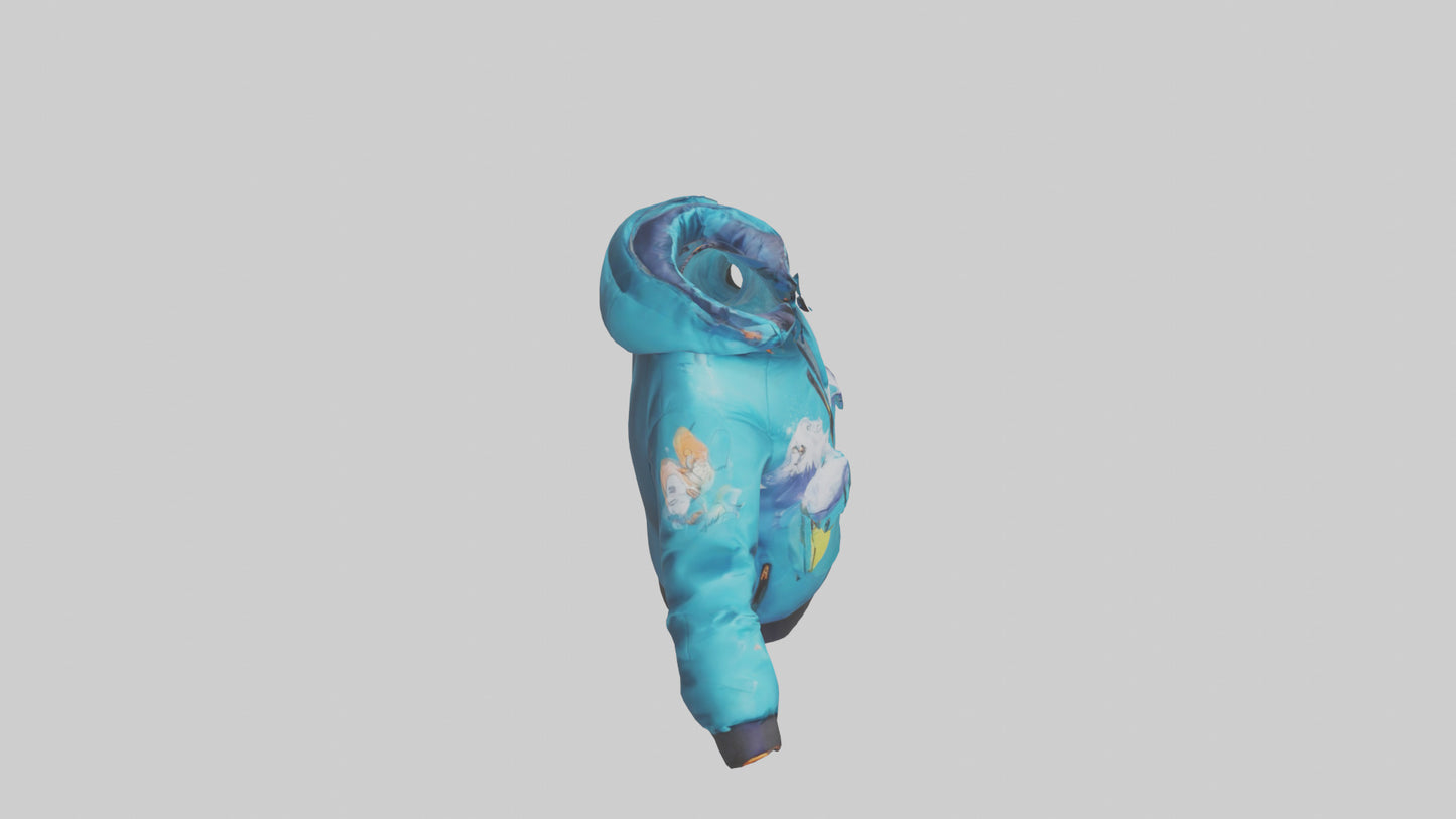 Cartoon Ski Jacket model 3D model