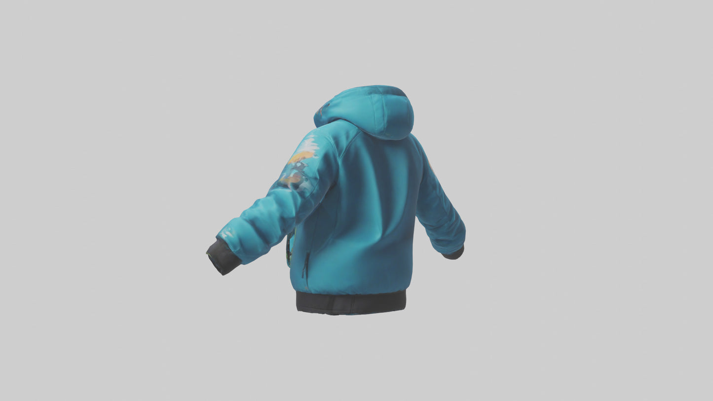Cartoon Ski Jacket model 3D model