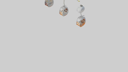 Cartoon Ski Lift model 3D model