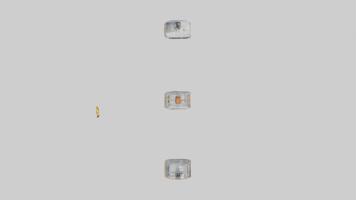 Cartoon Ski Lift model 3D model