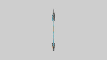 Cartoon Ski Poles model 3D model
