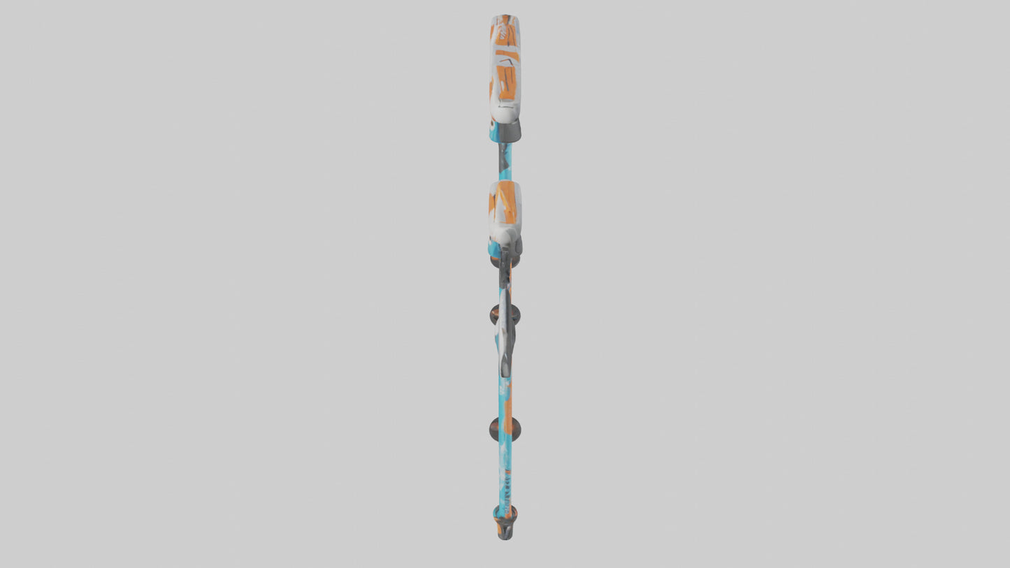 Cartoon Ski Poles model 3D model