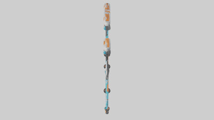 Cartoon Ski Poles model 3D model