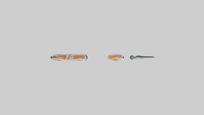 Cartoon Ski Poles model 3D model