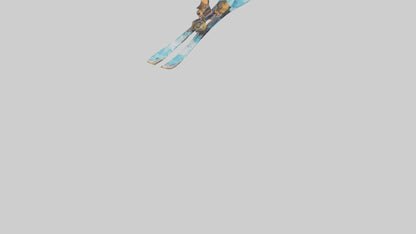Cartoon Skis model 3D model