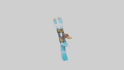 Cartoon Skis model 3D model