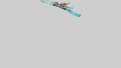 Cartoon Skis model 3D model