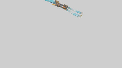 Cartoon Skis model 3D model