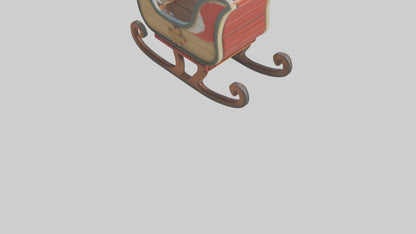 Cartoon Sled model 3D model