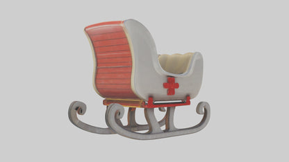 Cartoon Sled model 3D model