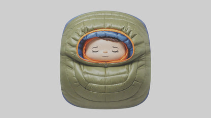 Cartoon Sleeping Bag model 3D model