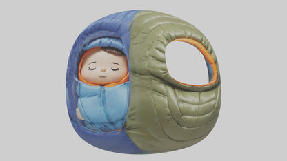 Cartoon Sleeping Bag model 3D model
