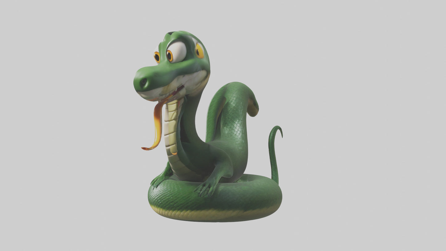 Cartoon Snake model 3D model