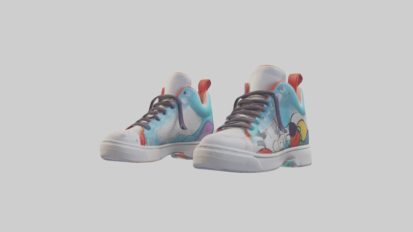 Cartoon Sneakers model 3D model