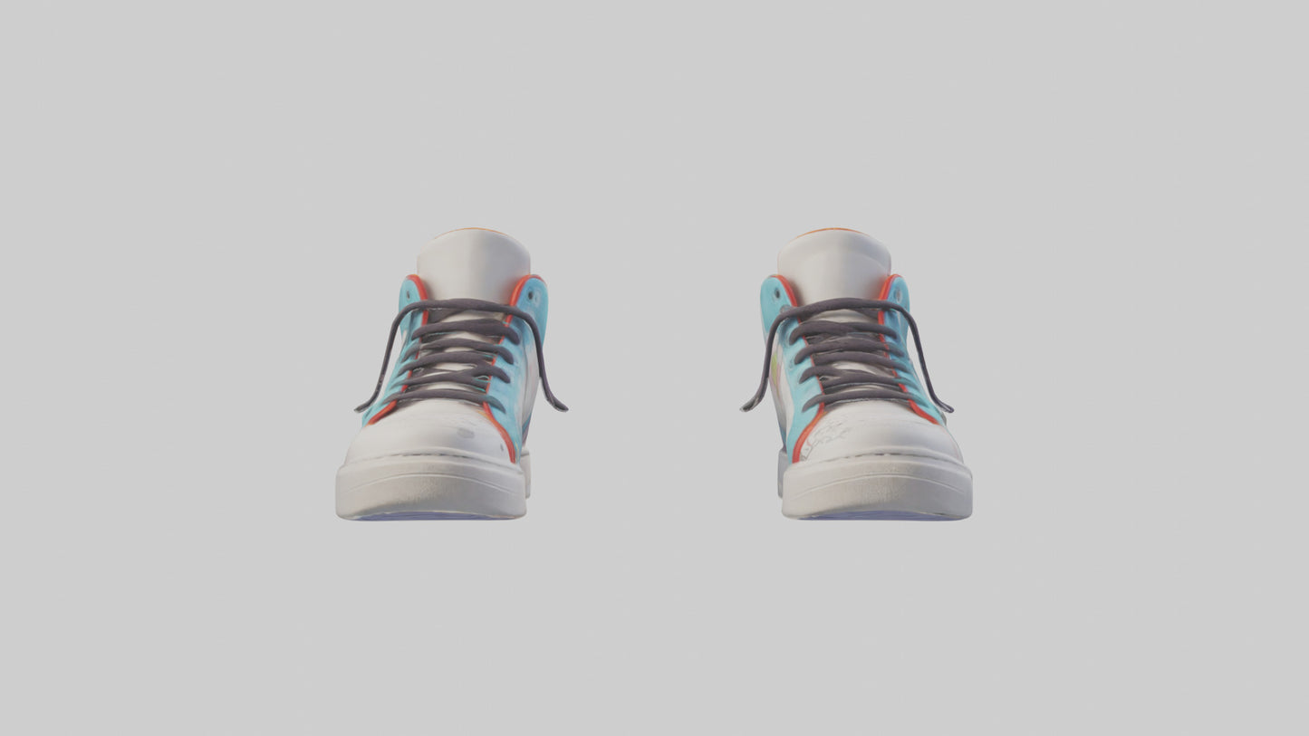 Cartoon Sneakers model 3D model