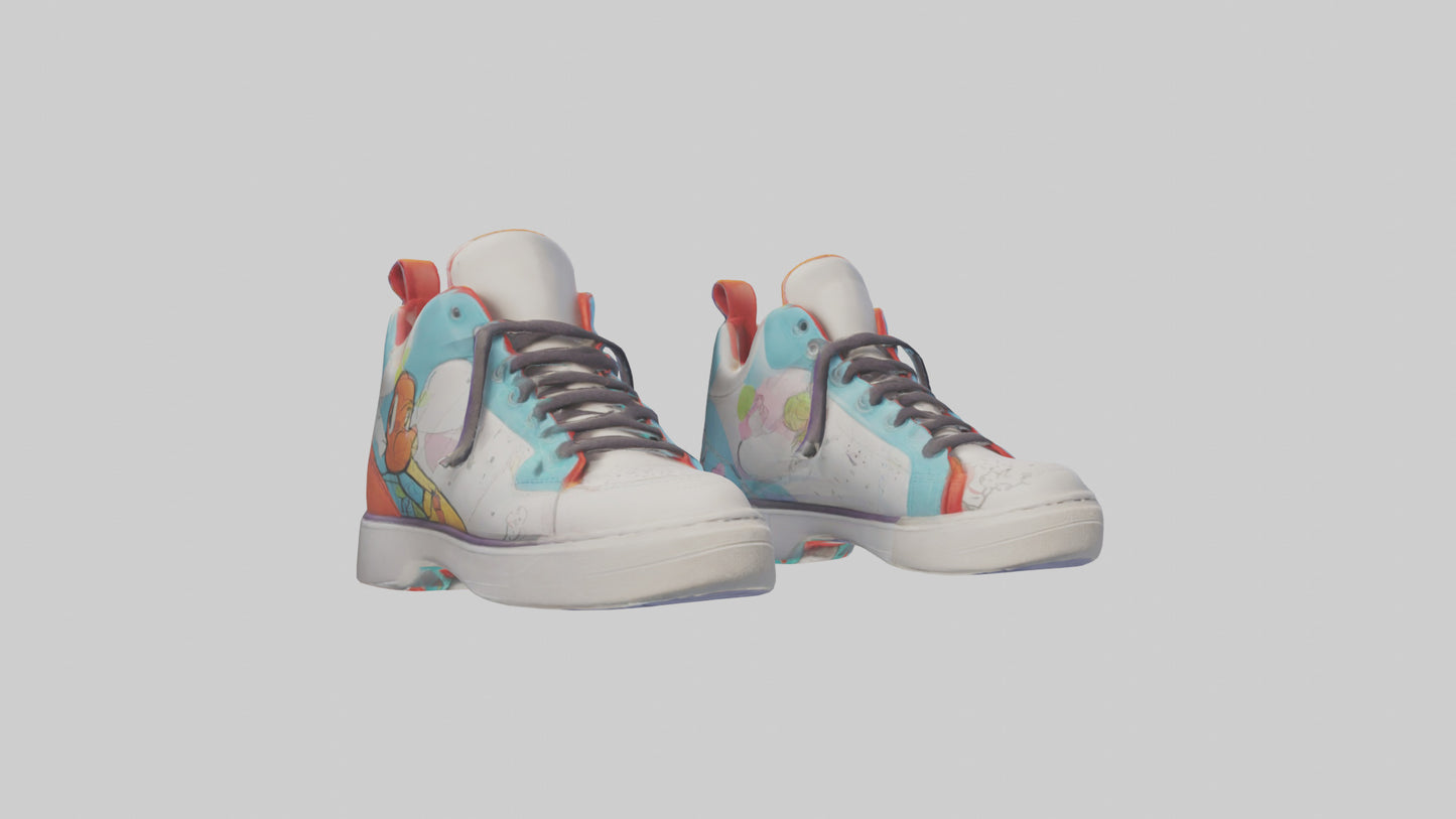 Cartoon Sneakers model 3D model